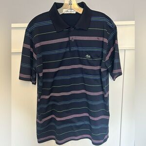 Vintage Lacoste striped polo